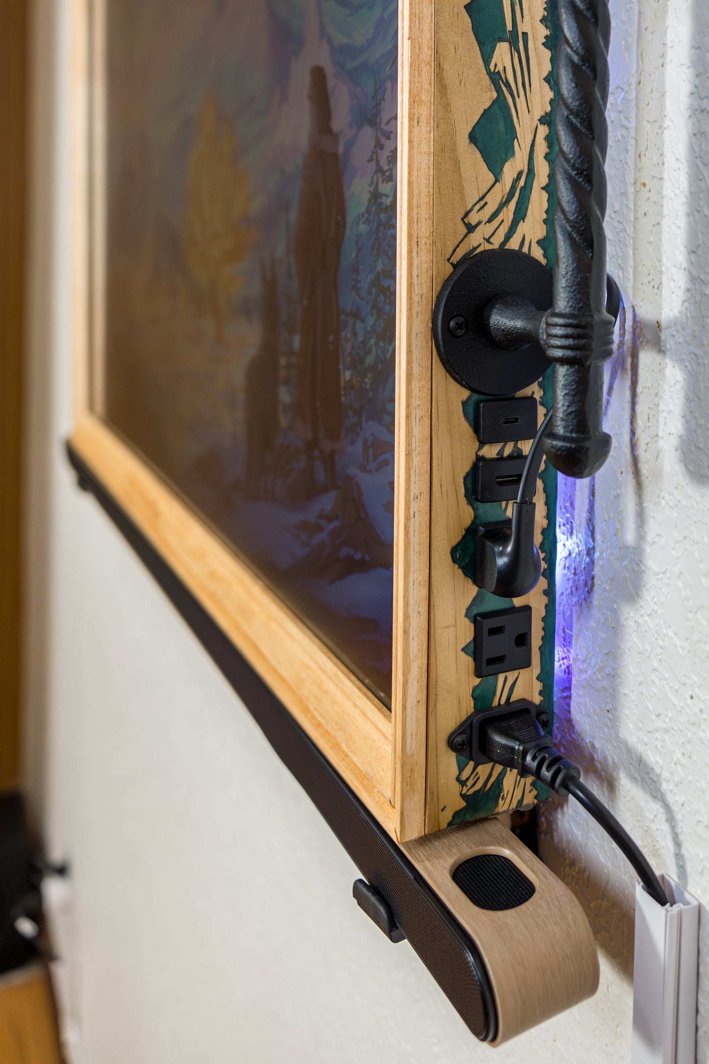 Slim Wall Mounted Version (Floating Shelf Included)